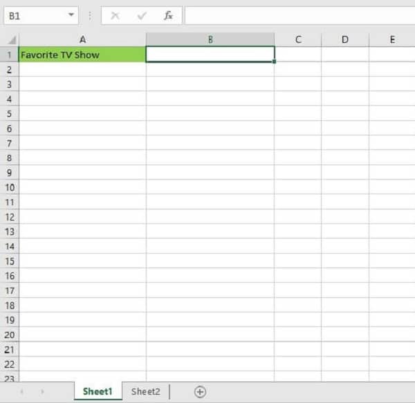 Printscreen of drop down list in Excel 