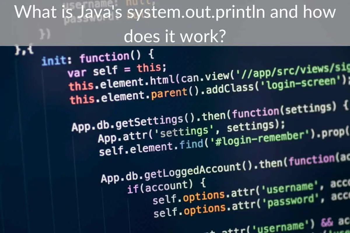 What is Java's system.out.println and how does it work?