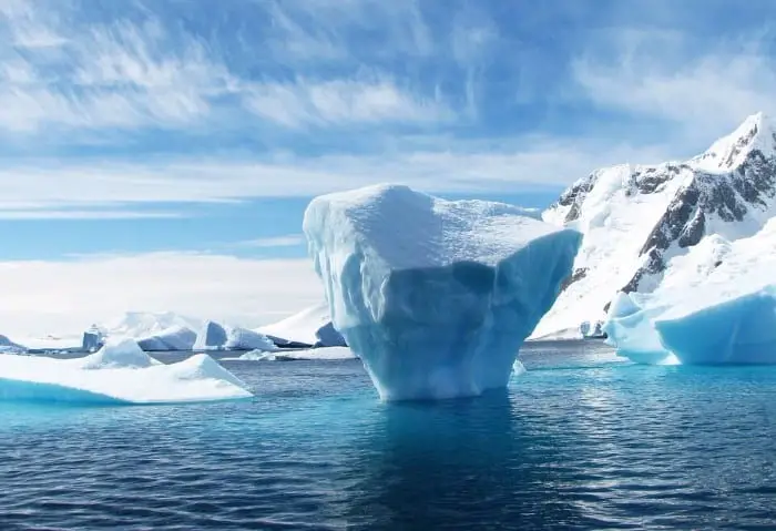 cone shaped iceberg
