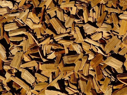 wooden chips from above