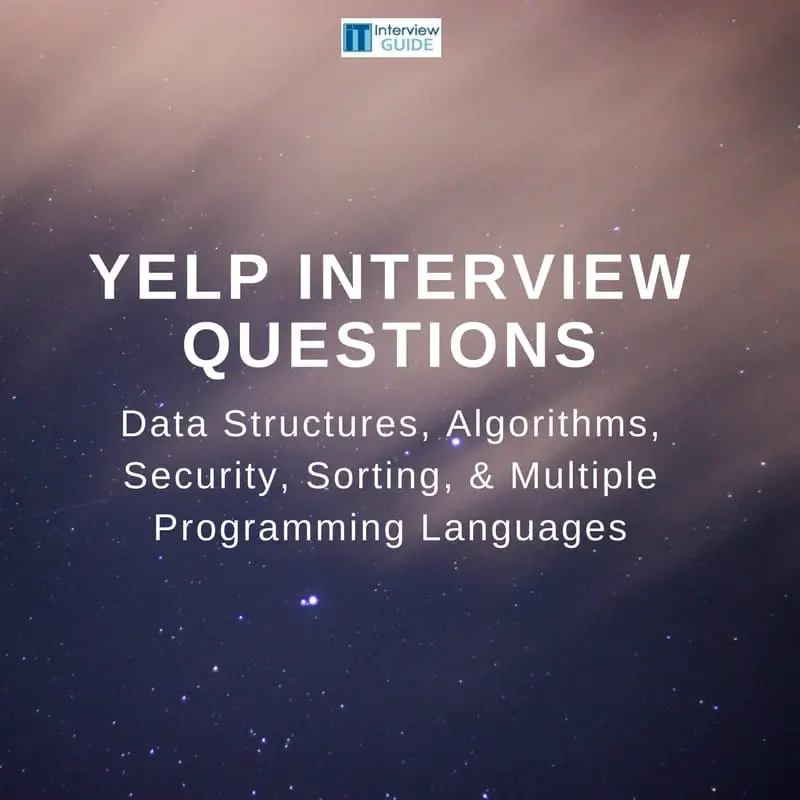 yelp interview questions and answers