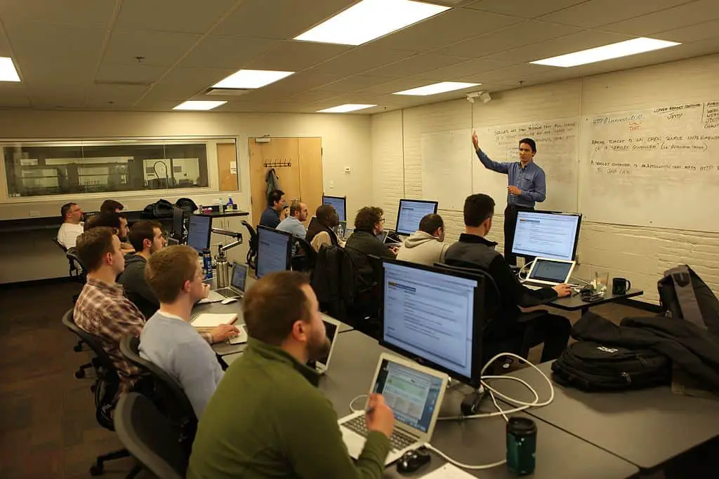 People In front of the computer